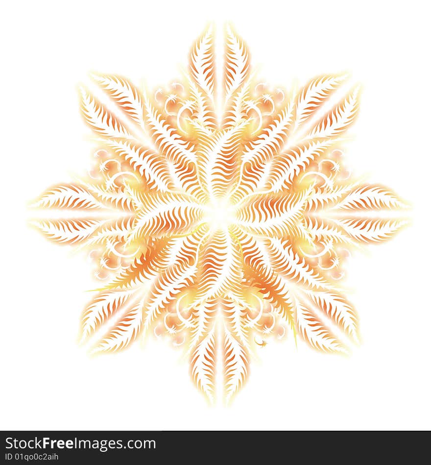 Elements of design in the form of stars and snowflakes on a white background. Elements of design in the form of stars and snowflakes on a white background.