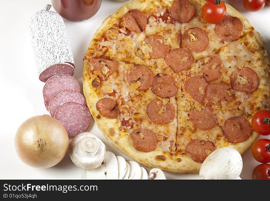 Pizza With Salami