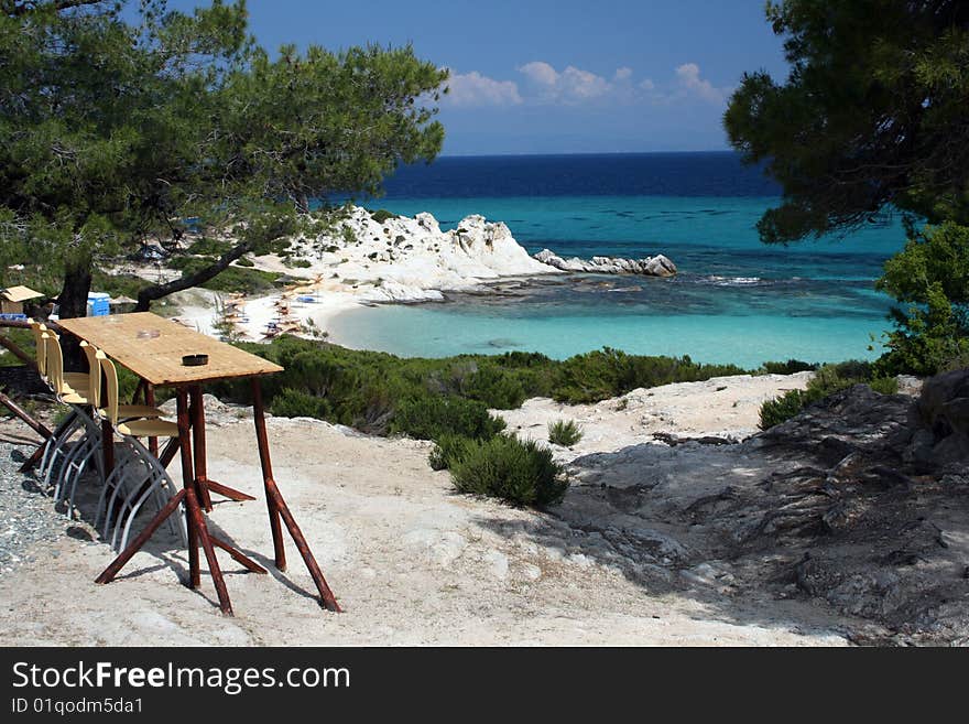 Pub on the seacoast with beautiful landscape. Pub on the seacoast with beautiful landscape