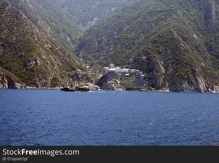 Holy monastery of athos, greece. Holy monastery of athos, greece