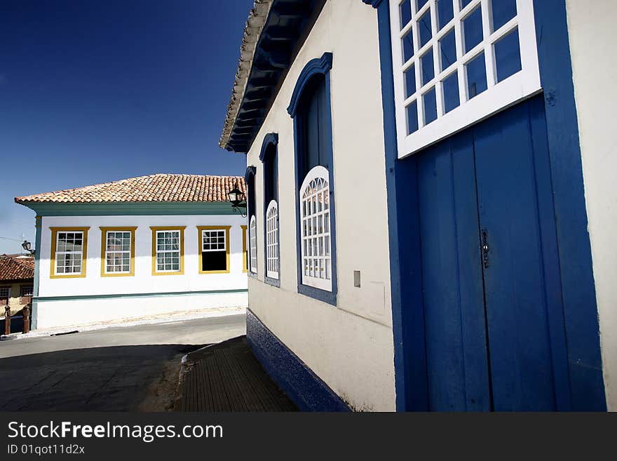 House and windows in a little town in brazil. House and windows in a little town in brazil