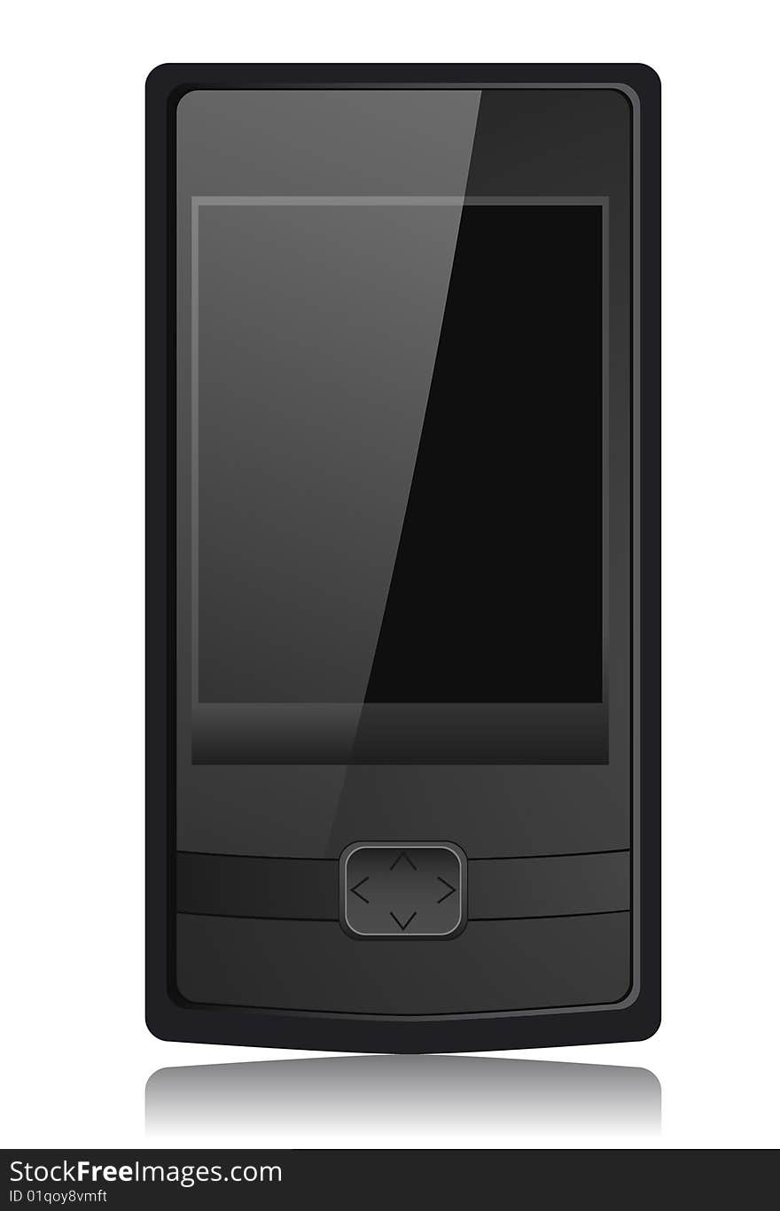 The smart phone. A vector. Without mesh.