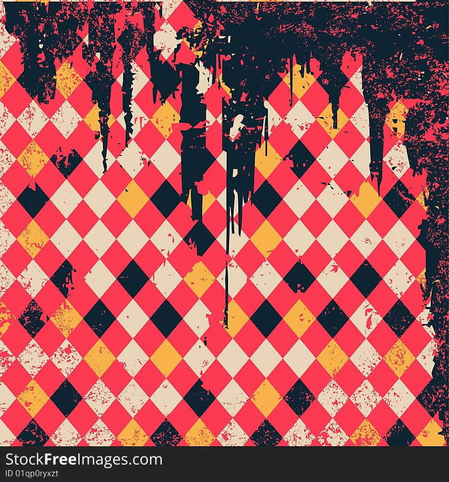 Grungy vector background illustration raster