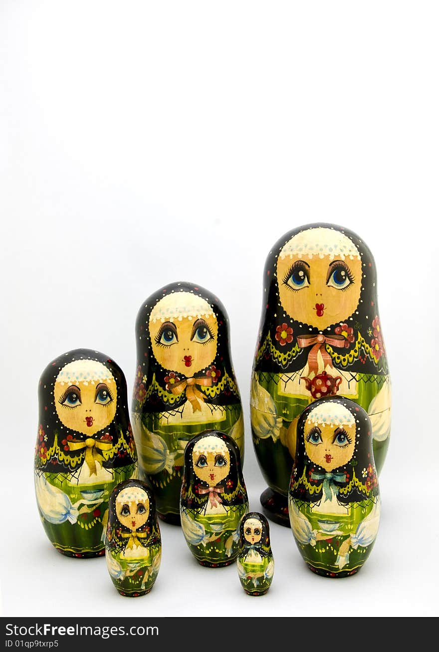 Matryoshka Nested Russian Dolls