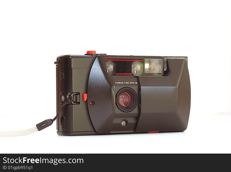 It is a isolated point and shoot film camera. It is a isolated point and shoot film camera.