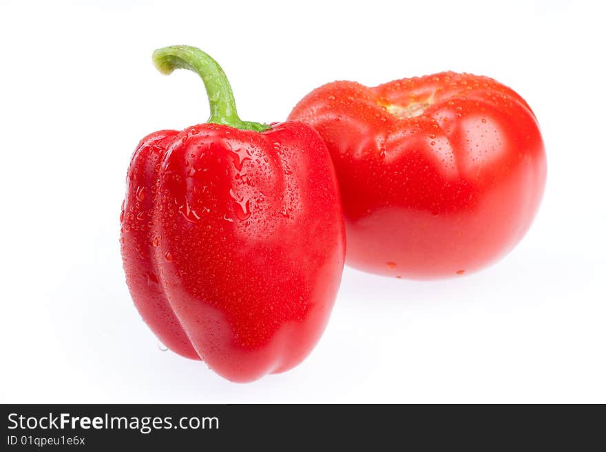 Isolated vegetable on white background. Isolated vegetable on white background