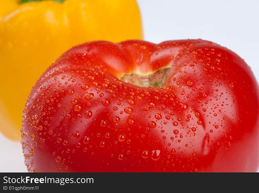 Isolated vegetable on white background. Isolated vegetable on white background