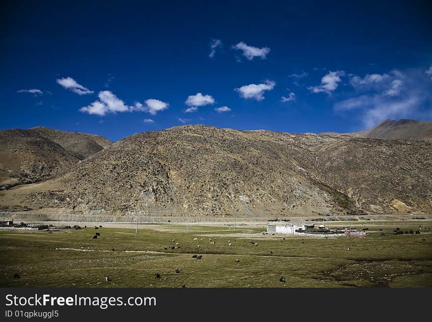 Beautiful landscape in tibet, china