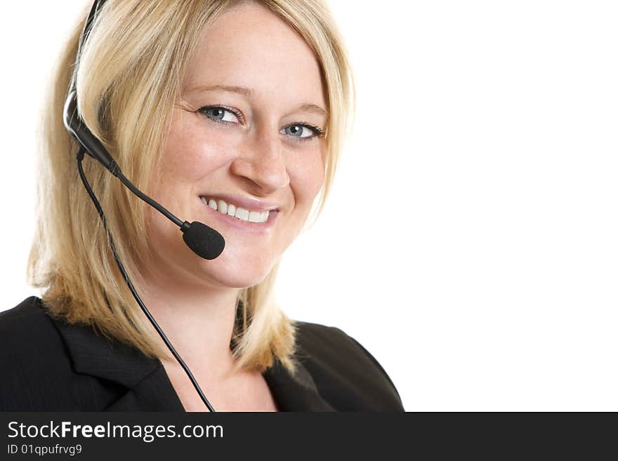 Call Center Operator express happiness