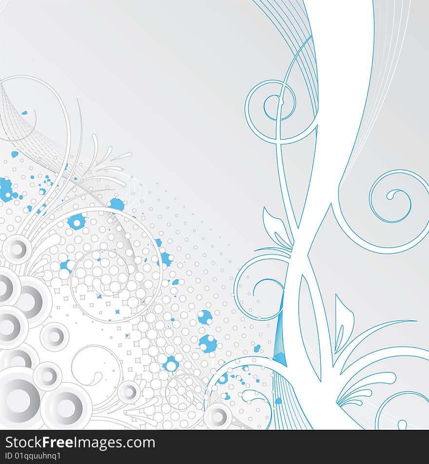 Abstract floral design