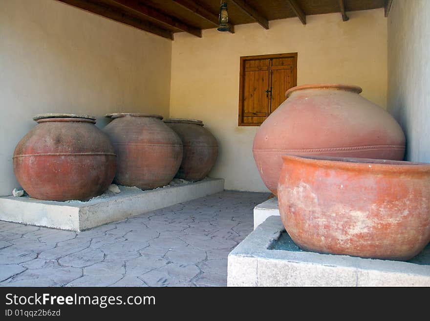 Clay pots