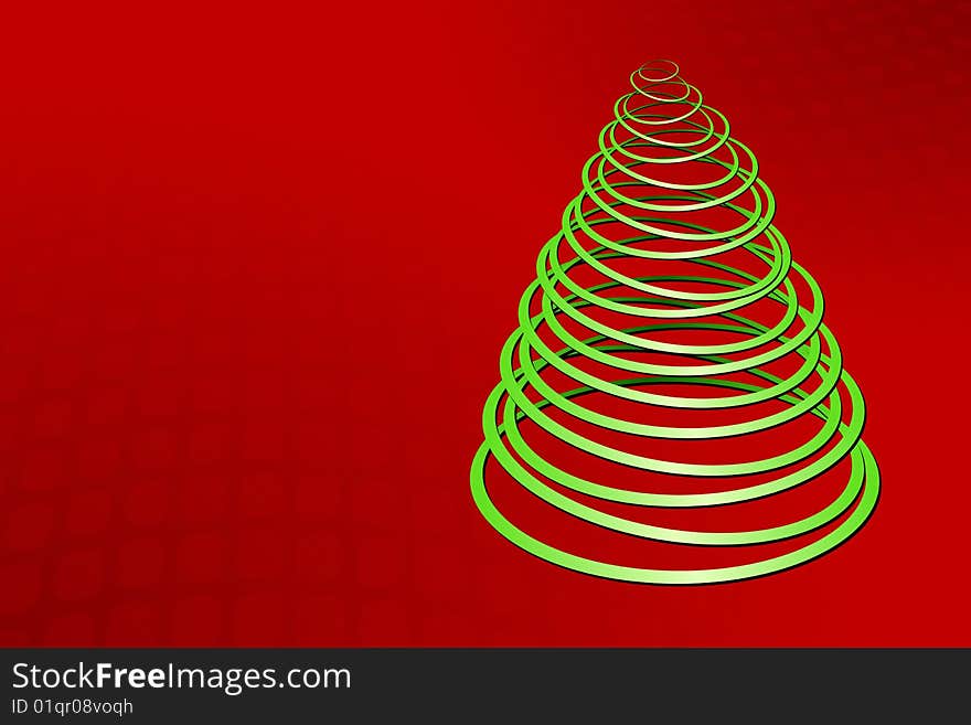 Vector illustration of Christmas Tree