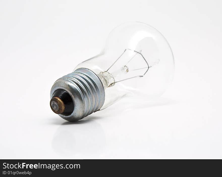 Electric light bulb with an old cap. Electric light bulb with an old cap