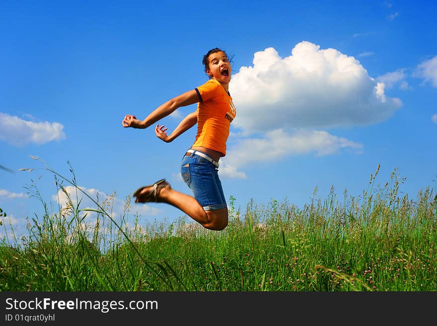 Happy young woman