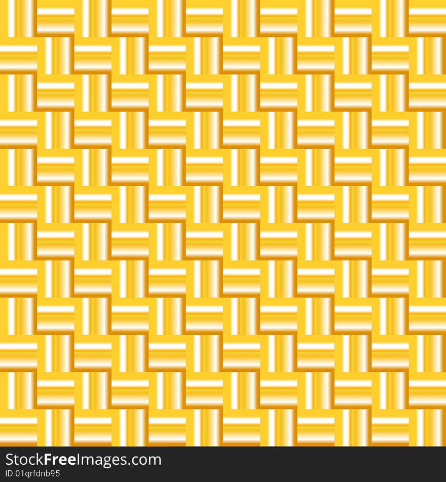 Weaved texture from yellow rectangles. Vector illustration. Weaved texture from yellow rectangles. Vector illustration.