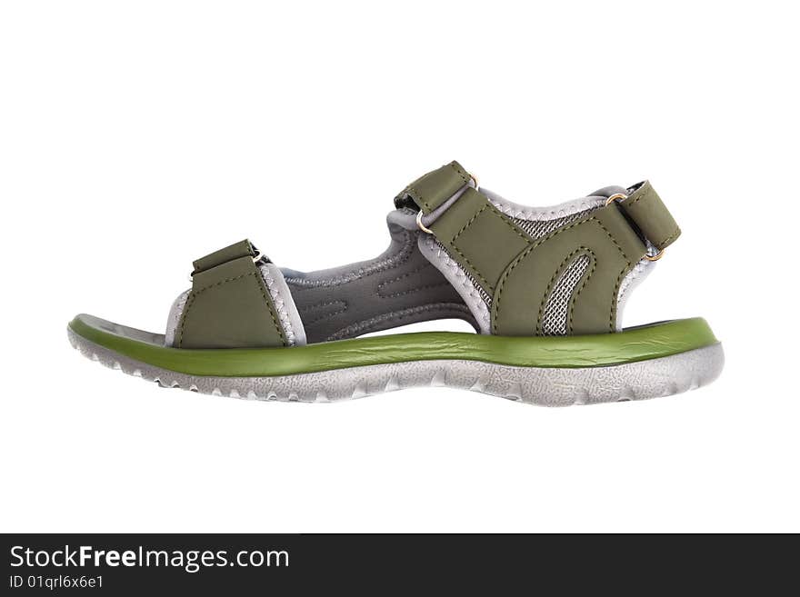 Green rubber sandal