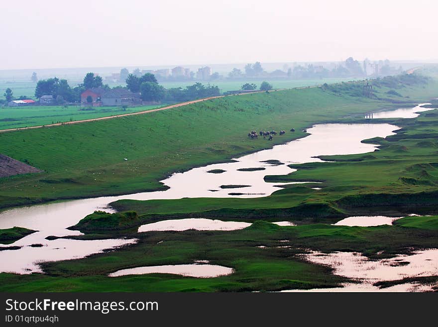 The landscape in country china. The landscape in country china