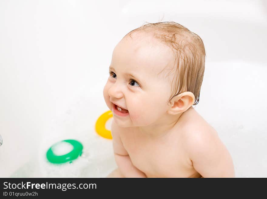 Baby in bath