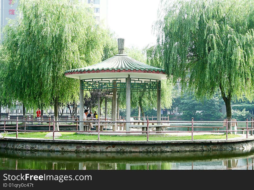 Nanchang Chinese garden in summer. Nanchang Chinese garden in summer