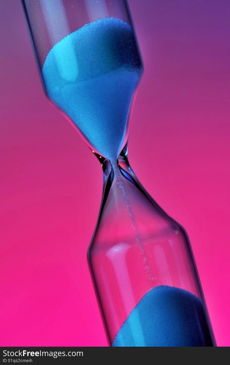 Hour glass with cool background. Hour glass with cool background.