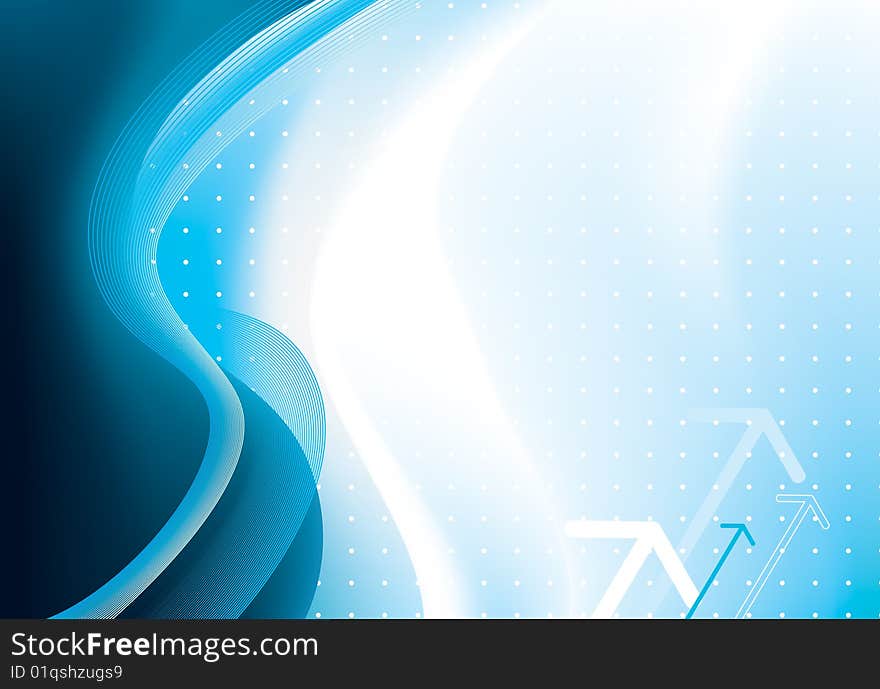 Vector illustration blue abstract background