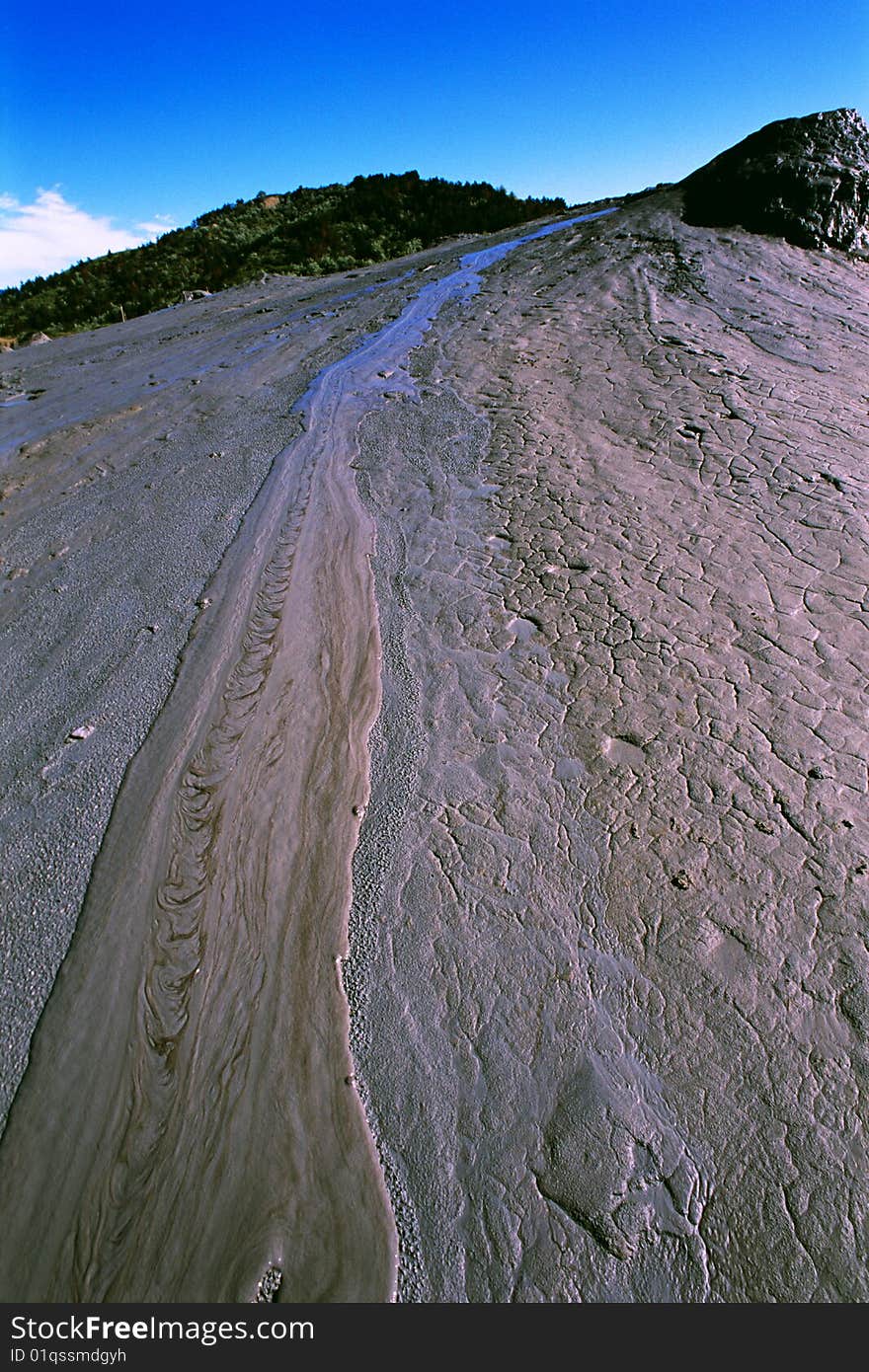 Close up with volcano from Romania Europe