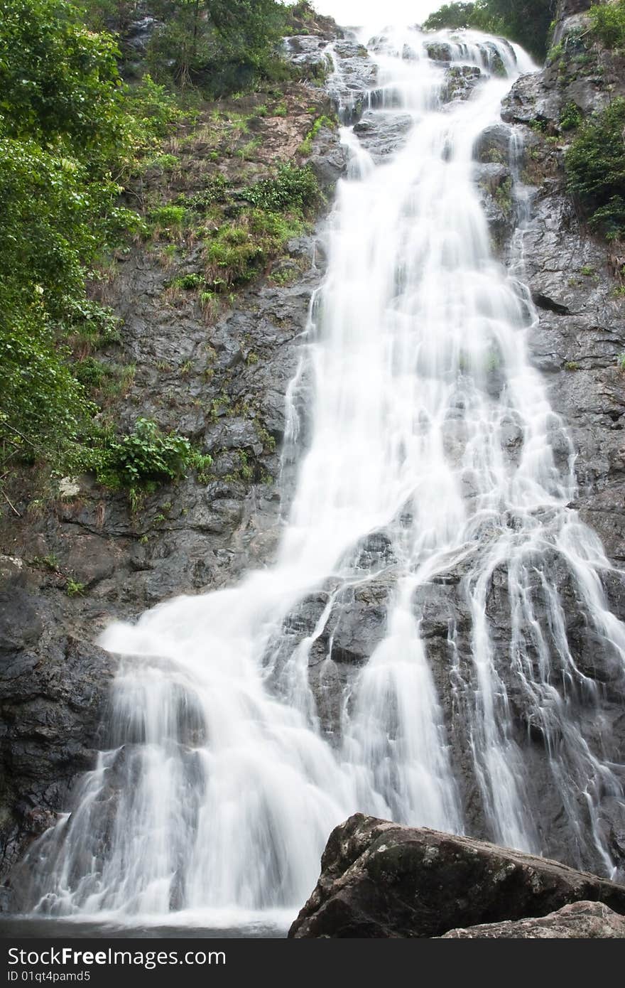 Waterfall tropical forest of Thailand