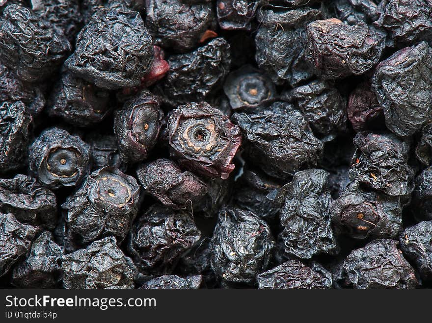 Composition from dried fruits on a light background