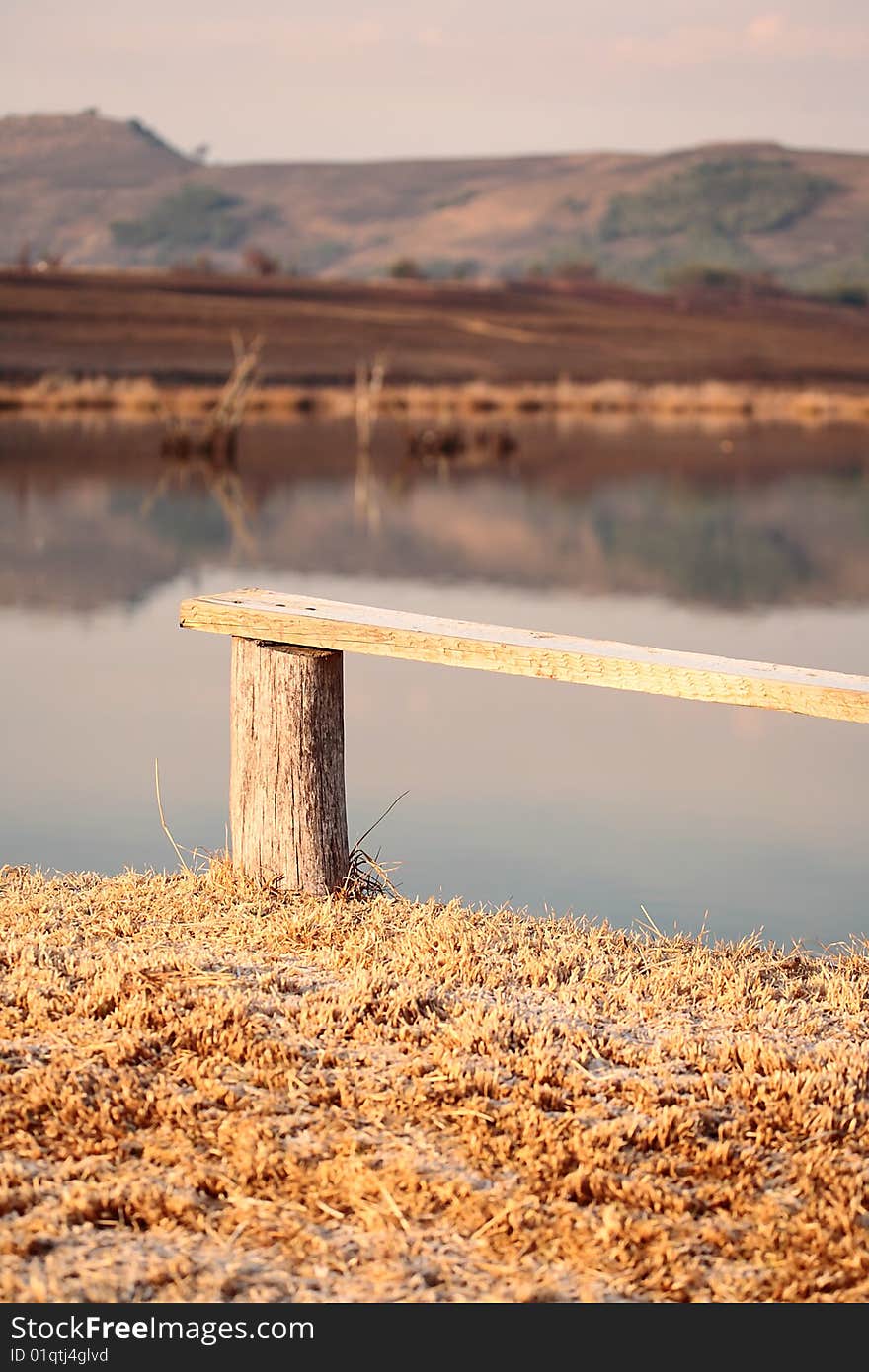 Bench Overlooking Lake