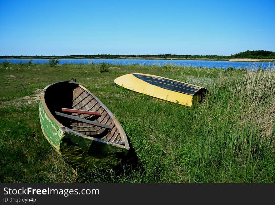 Boats on saaremaa island (estonia)