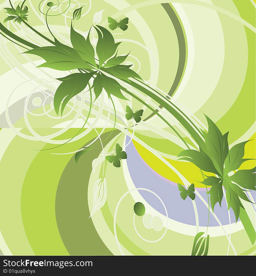 Abstract Floral Background