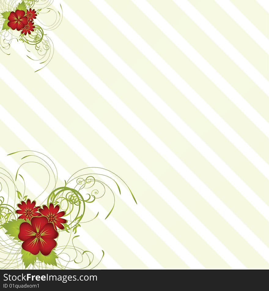 Abstract floral background with place for your text