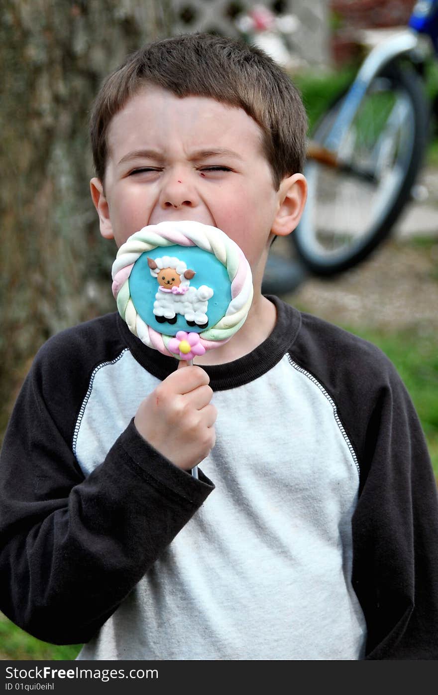 I shot this of Alex enjoying his new lollipop. I shot this of Alex enjoying his new lollipop