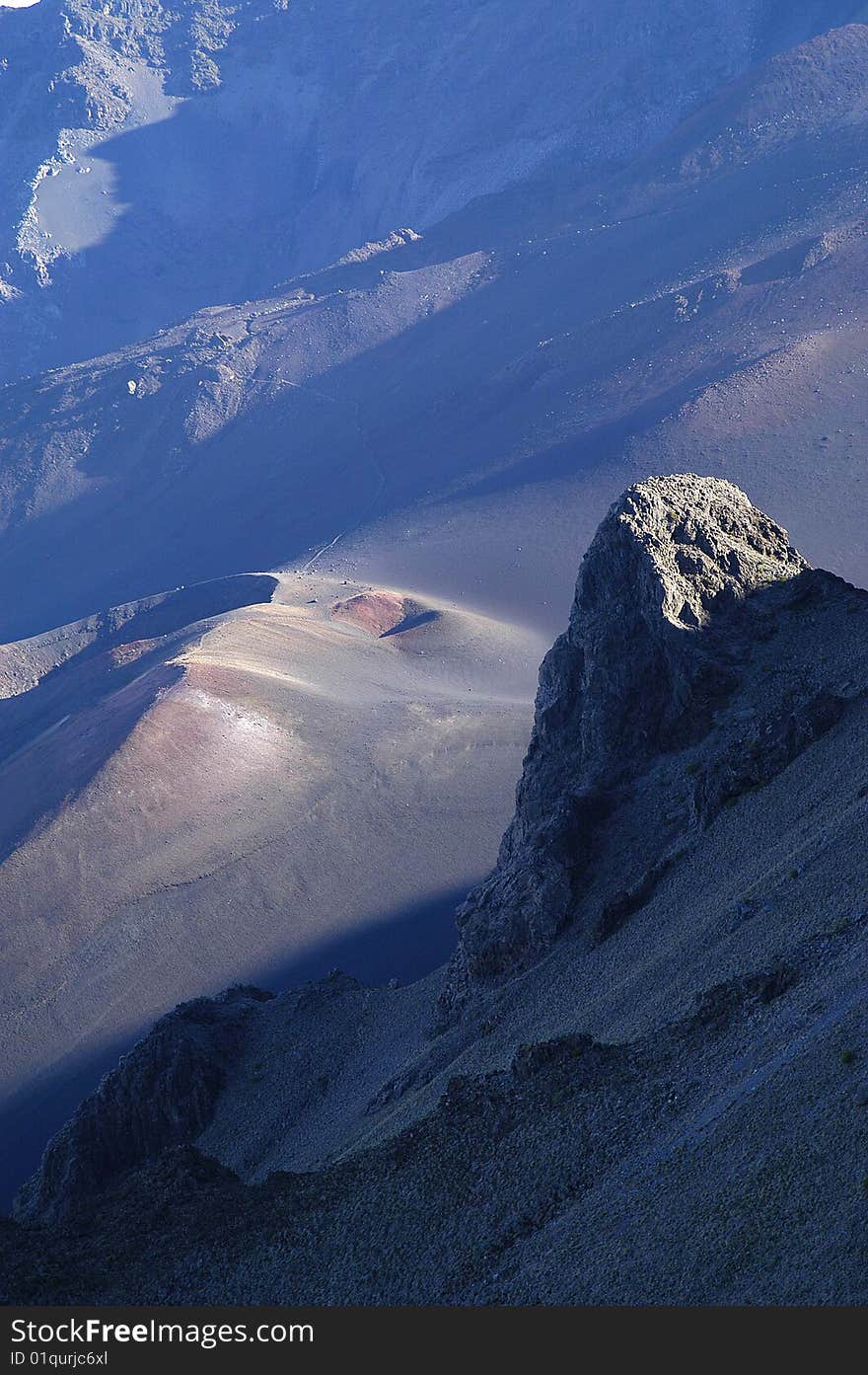 Haleakala crater at sunset, Maui, Hawaii