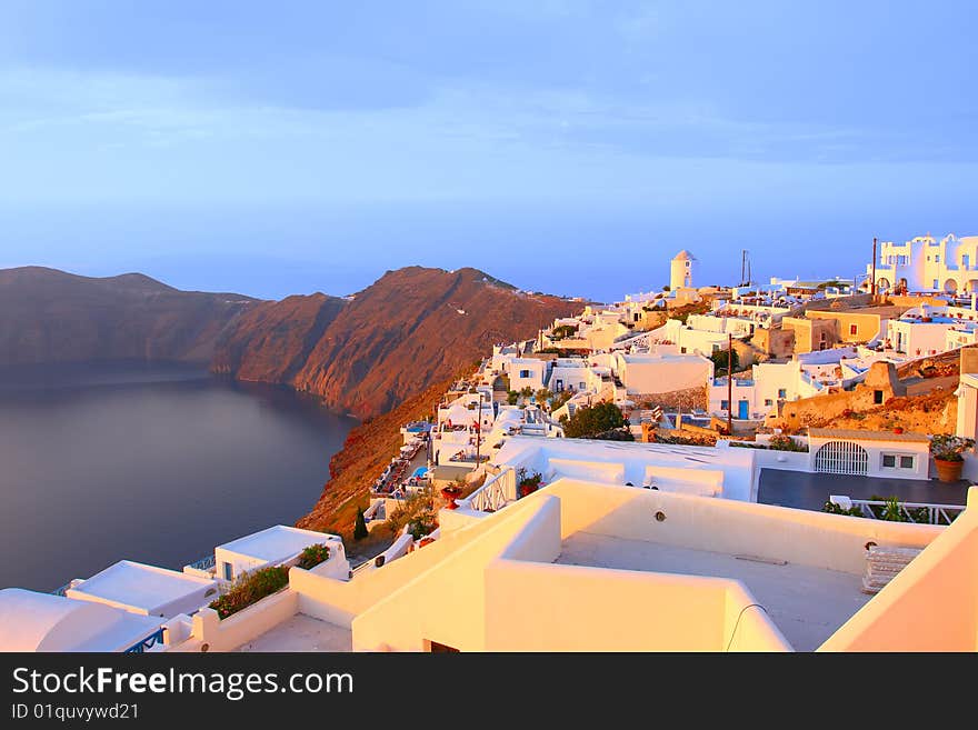 Beautiful landscape view (Santorini Island, Greece)