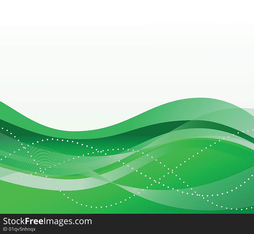 Abstract green background. Vector illustration