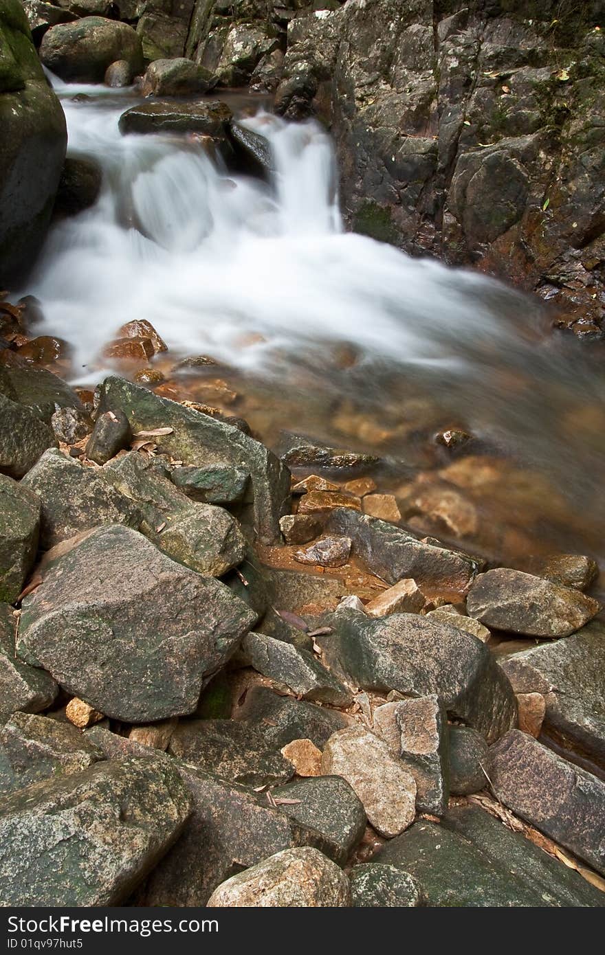 Stream In Waterfall