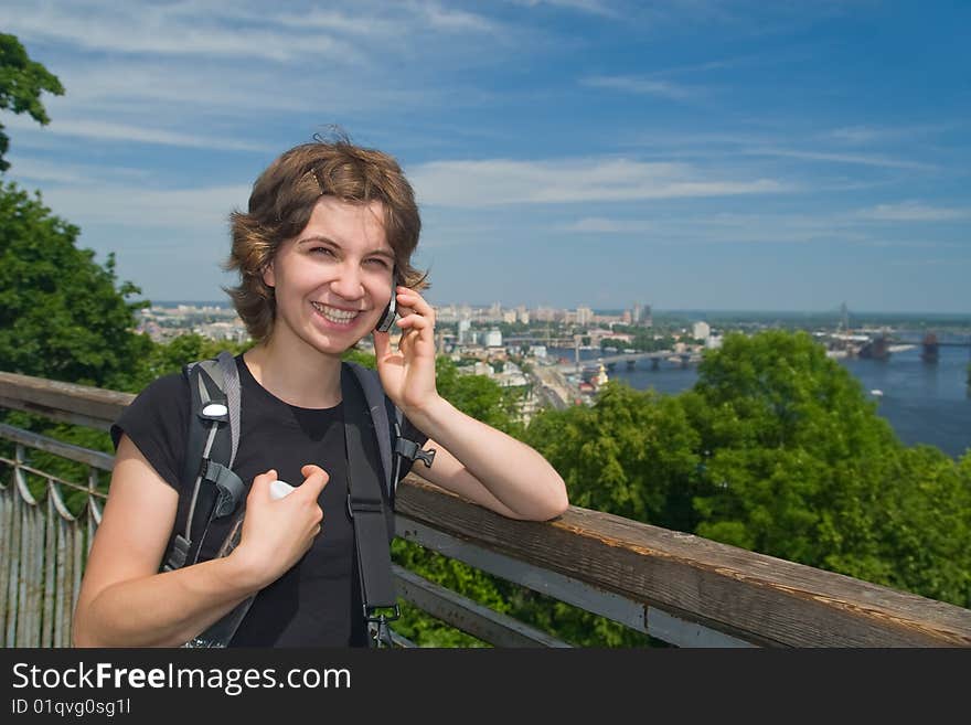 Girl on the phone