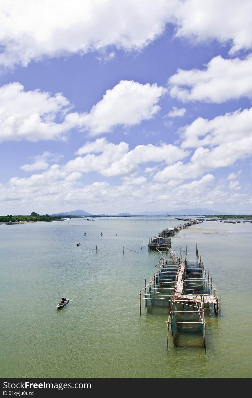 Fisherman village in eastern Thailand