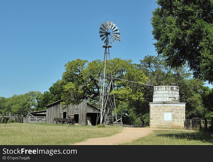 Barn in Lyndon B. Johnson National Historical Park .Texas Hill Country. Barn in Lyndon B. Johnson National Historical Park .Texas Hill Country