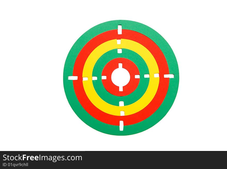 Toy rubber target isolated