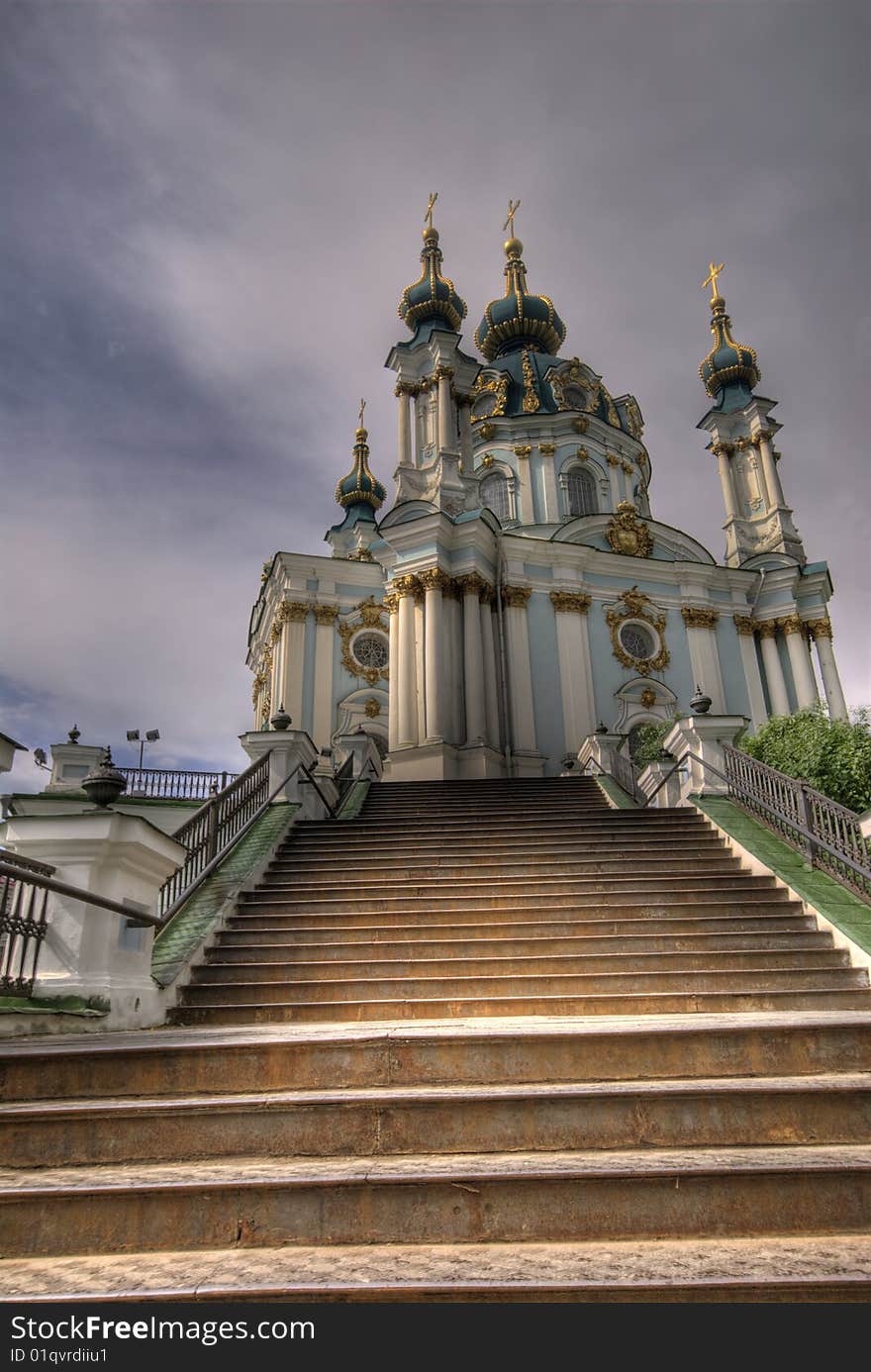 An HDR imgae of a church in Kiev, Ukraine