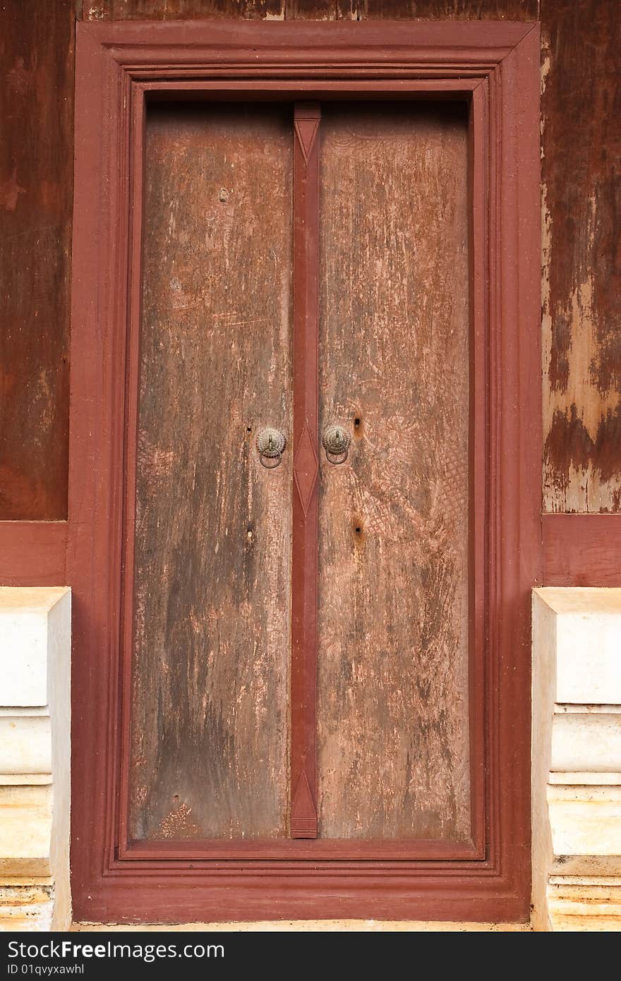 Very old wood door