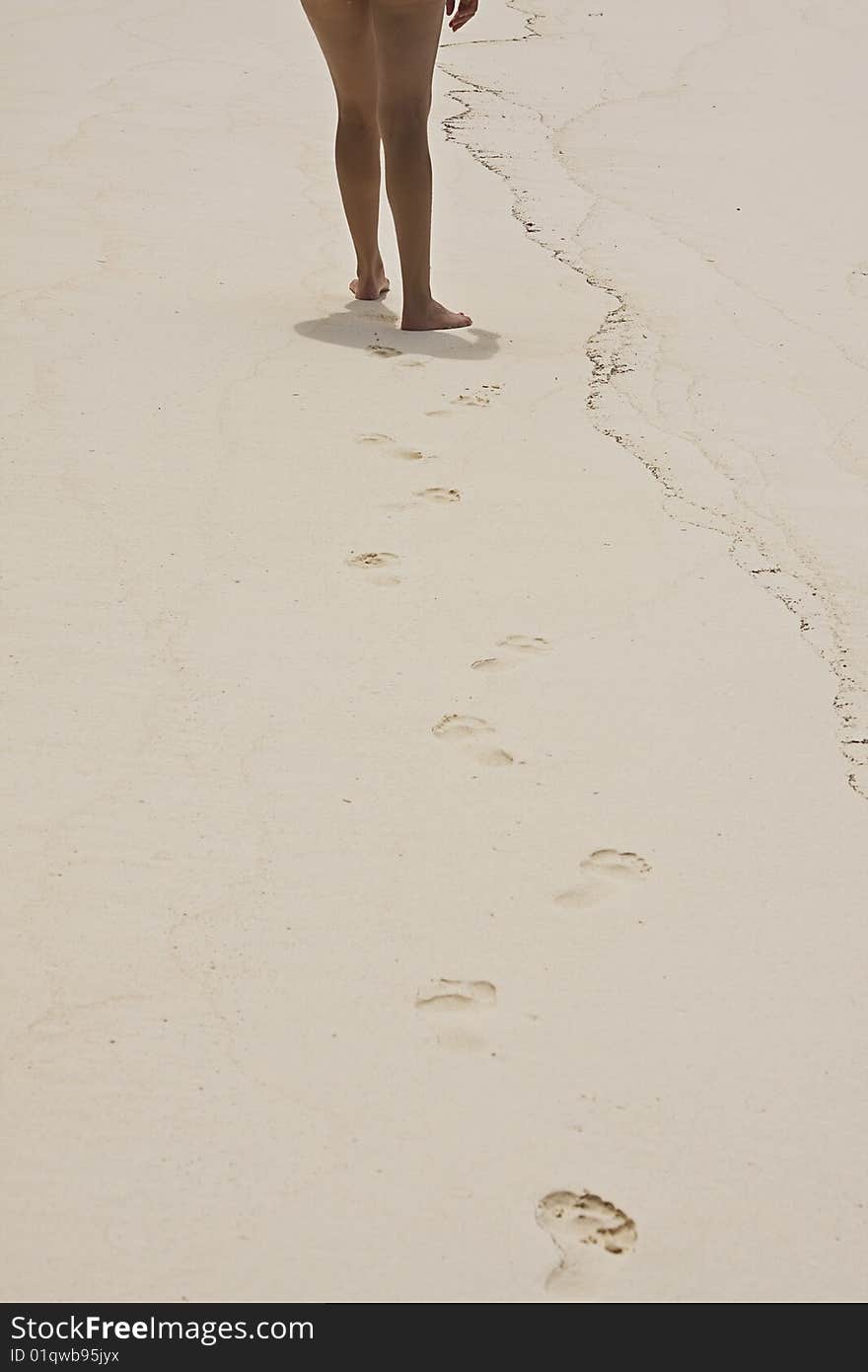 Footprints on the Beach