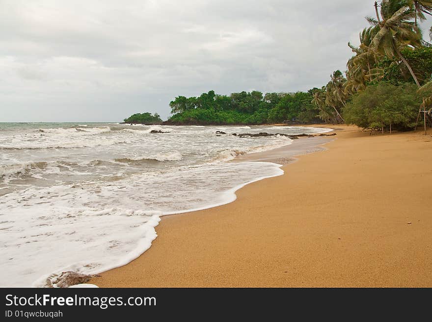 Beach in eastern Thailand