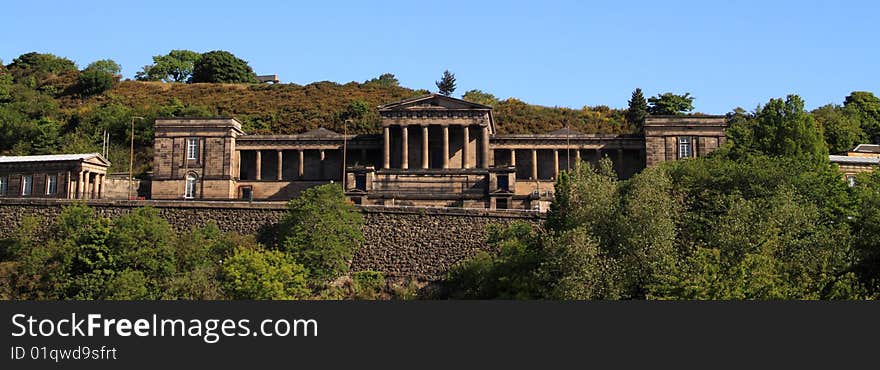 The former Royal High School on Calton Hill, Edinburgh. This building was originally mooted to house the Scottish Parliament until the decision was taken to build a new Parliament just beneath it at Holyrood. The former Royal High School on Calton Hill, Edinburgh. This building was originally mooted to house the Scottish Parliament until the decision was taken to build a new Parliament just beneath it at Holyrood.