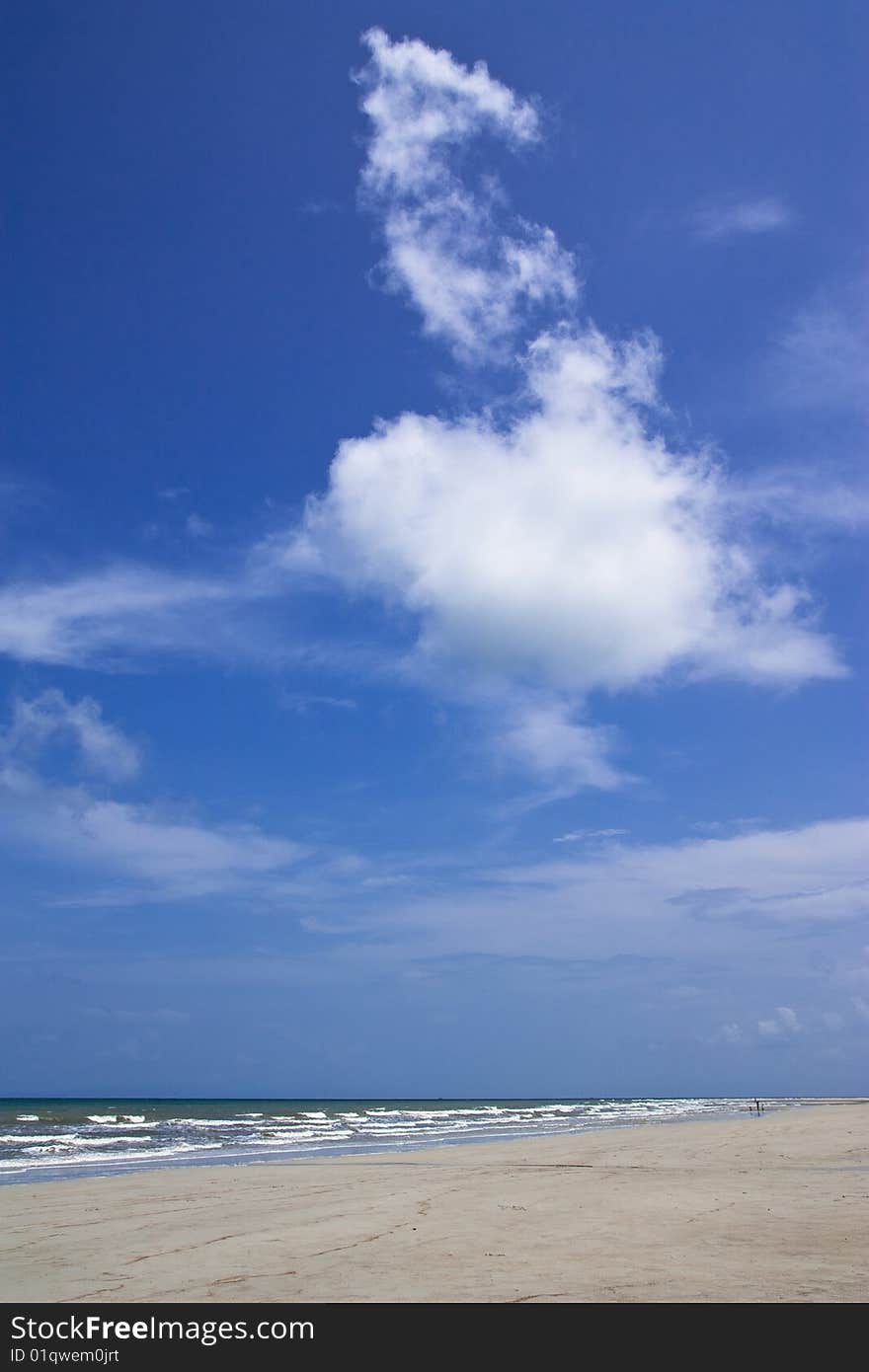 Beach in Trad province, eastern Thailand. Beach in Trad province, eastern Thailand