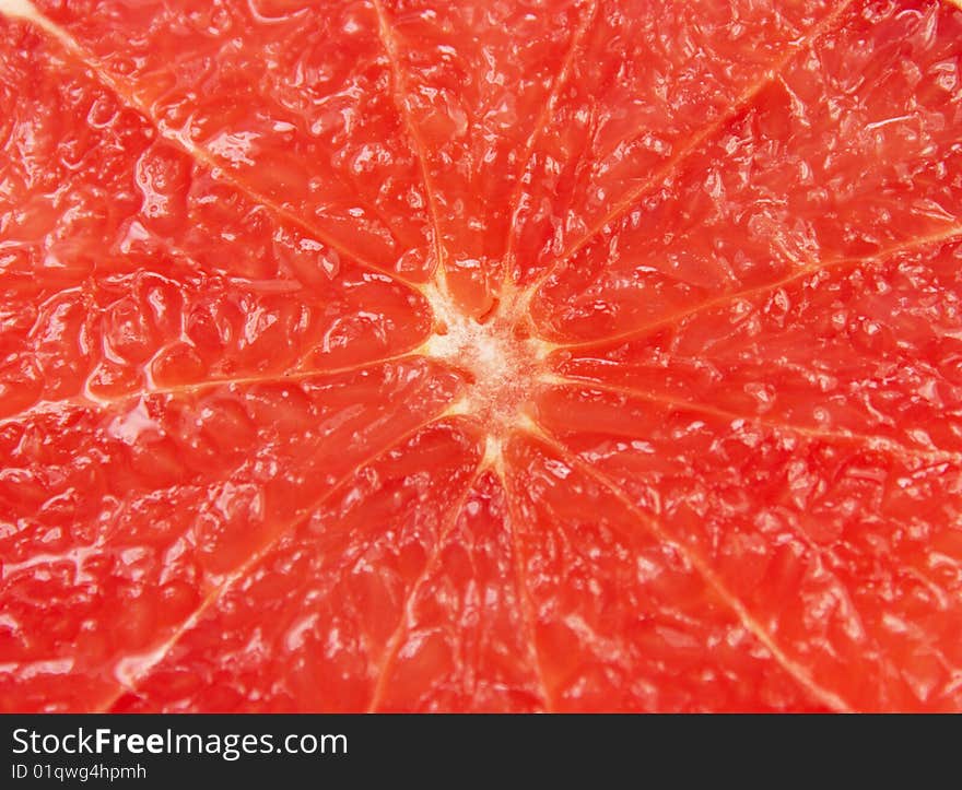 Grapefruit macro