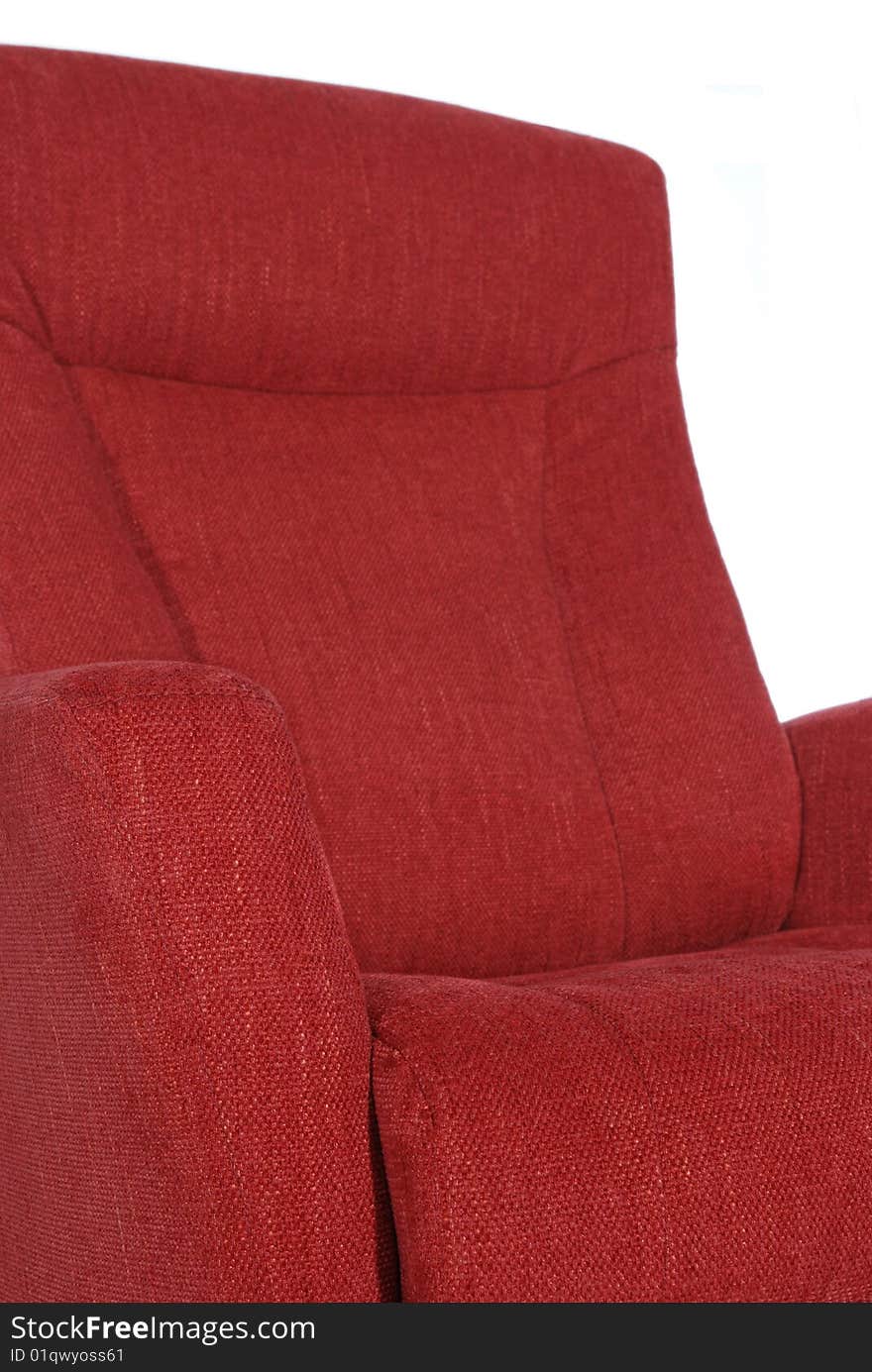 Detail of red recliner