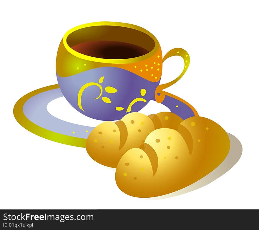 Coffee-cup And Bread